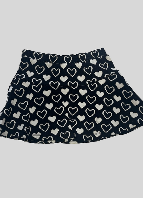 Heart Print Skirt