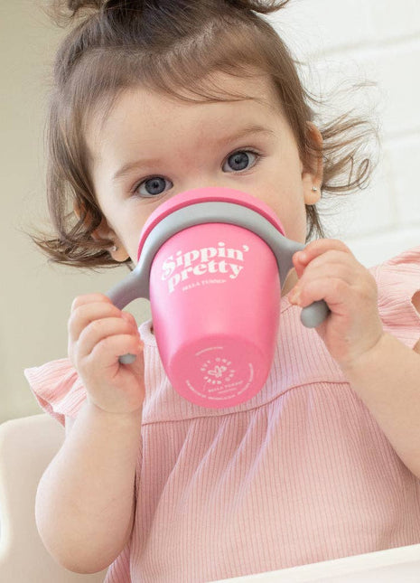 Model Using Bella Tunno Sippin Pretty Happy Sippy Cup