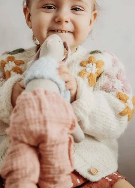 Model Wearing Annie & Charles® Sunflower Cardigan