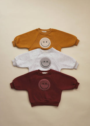 Sherpa Smiley Crew Neck