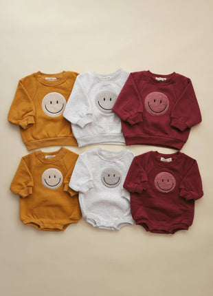 Sherpa Smiley Crew Neck
