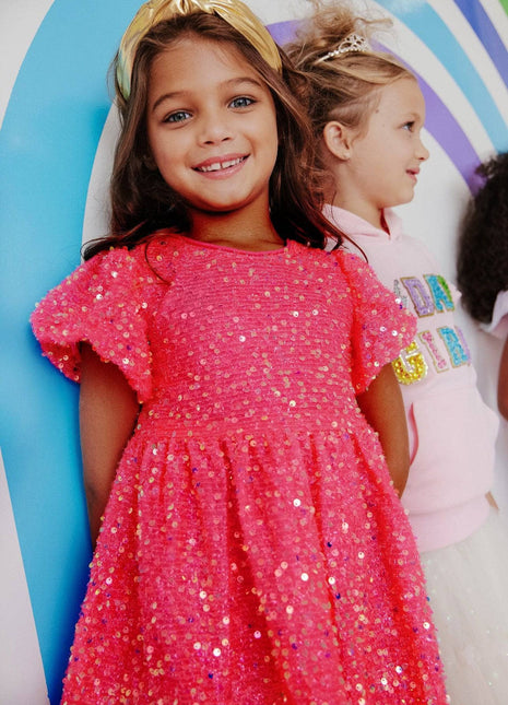 Margot Sequin Velour Dress