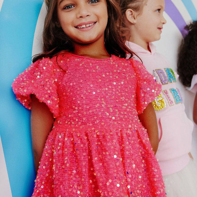 Margot Sequin Velour Dress