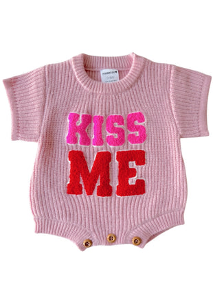 Spearmint LOVE Sweater Romper, Kiss Me