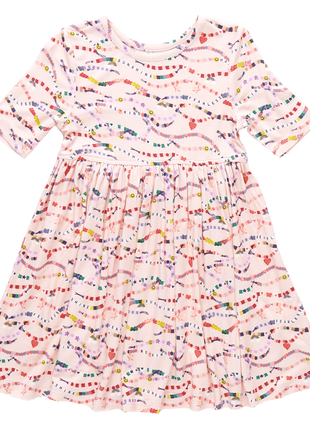 Pink Chicken Girls Bamboo Steph Dress - Friendship Bracelet Era