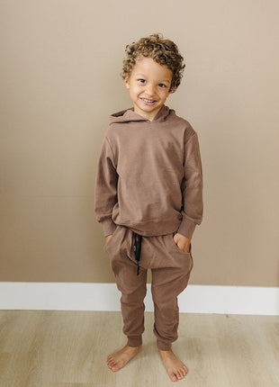 Model wearing Olive + Scout Harley Jogger Set