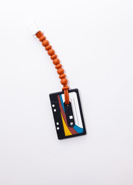 Cassette Tape Teether w/Clip