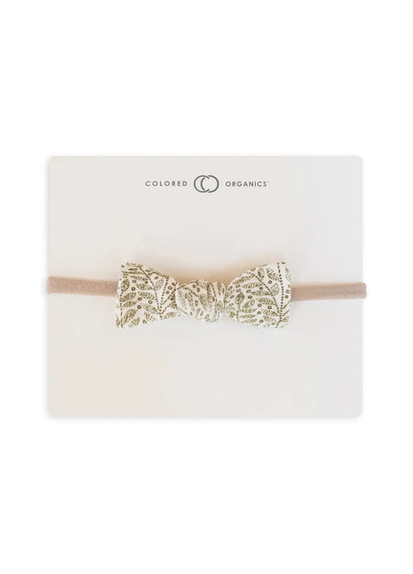 Dainty Bow Headband - Ferns & Ivory