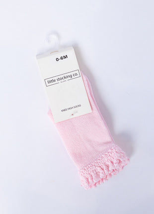 Lace Top Knee High Socks