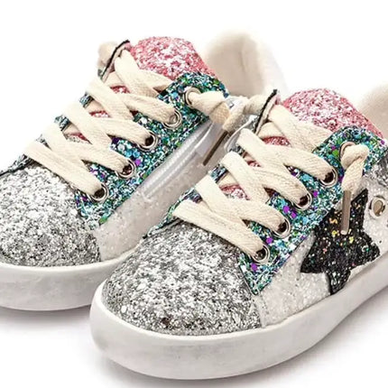 Multi Glitter Star Sneakers