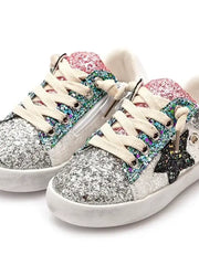 Multi Glitter Star Sneakers