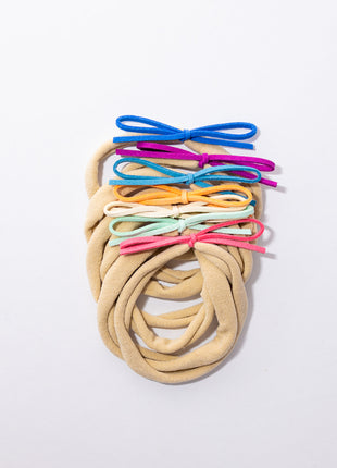 Jeweltone Nylon Headband Set