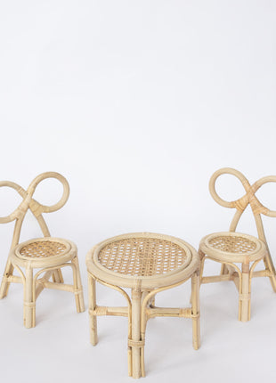 Mini Bow Table & Chairs Set
