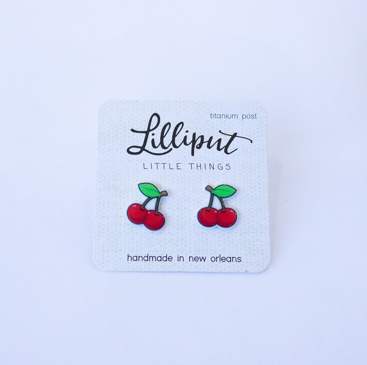 Lilliput Little Things Cherry Earrings