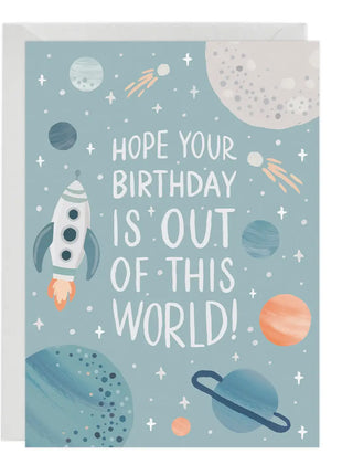 Out Of This World Birthday Card