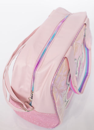 “Stuff” Metallic Pink Duffle
