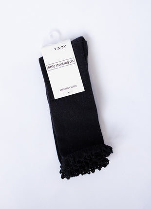 Lace Top Knee High Socks