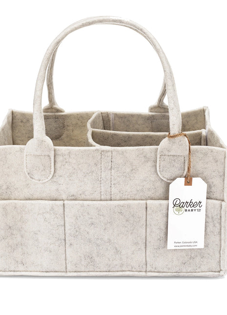 White Diaper Caddy