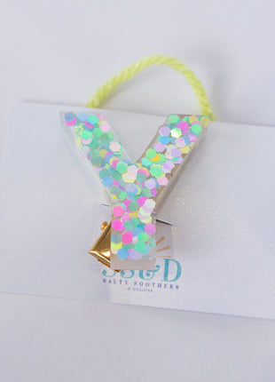Sparkle Letter Clips