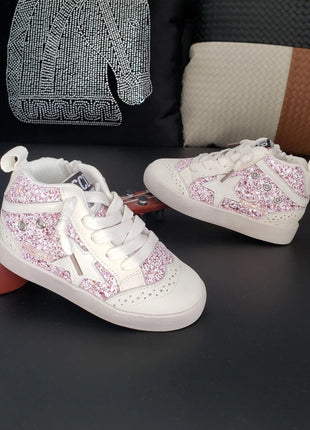 Glitter HI Top Star Sneakers