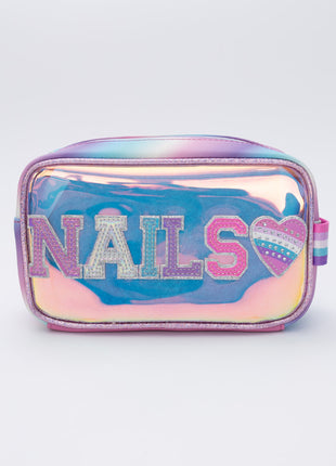 “Nails” Glazed Peekaboo Pouch