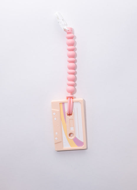 Cassette Tape Teether w/Clip