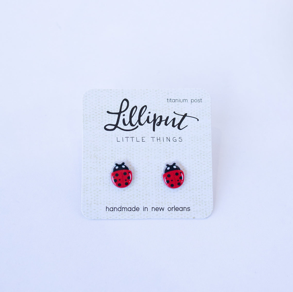 Lilliput Little Things Ladybug Earrings