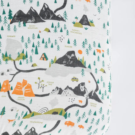 Clementine Kids National Parks Crib Sheet