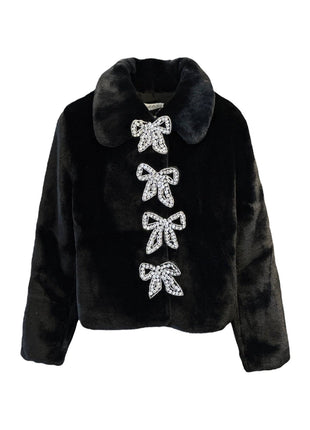 Lola and the boys Audrey Faux Fur Coat 