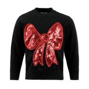 Lola And The Boys Big Bow Sweater