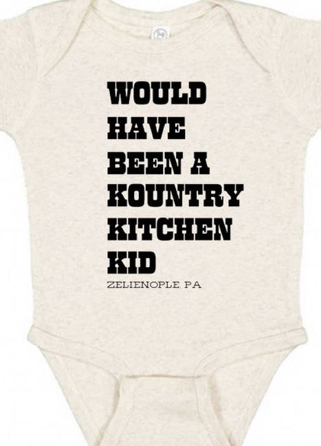 Paper Cow LLC Kountry Kitchen Graphic Cotton Baby Bodysuit 