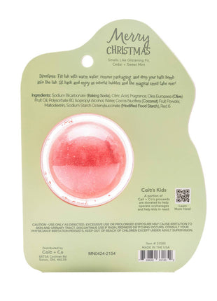 Cait + Co Christmas Tree Clamshell Bath Bomb - Merry Christmas