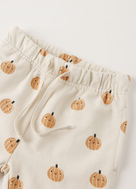 Quincy Mae Relaxed Fleece Sweatpant || Pumpkins Details 