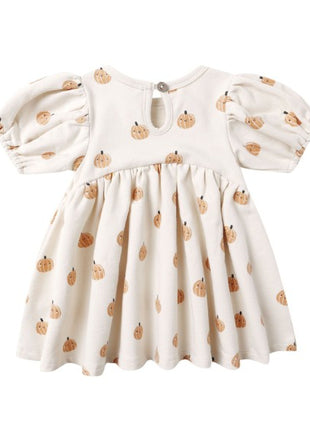 Quincy Mae Darla Dress || Smiley Pumpkins Back