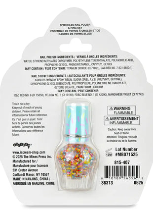 IScream Sprinkles Nail Polish & Ring Set