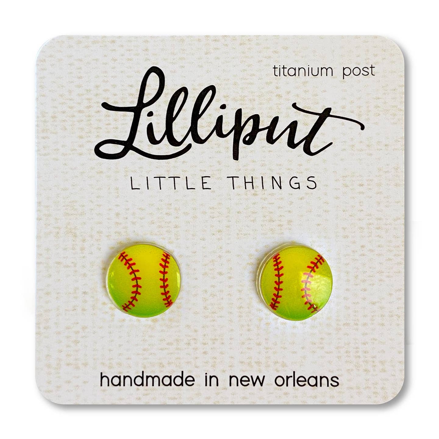 Lilliput Little Things Softball Earrings