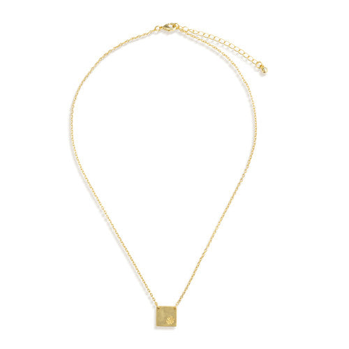 Demdaco Daisy Charm Gold Necklace 16in