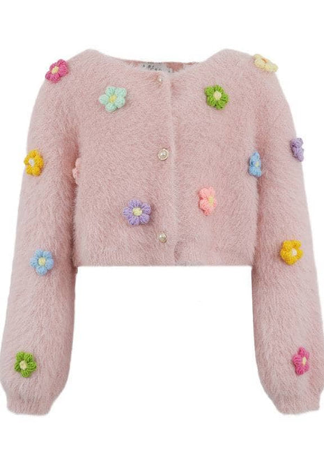 Lola And The Boys 3D Rainbow Daisy Cardigan