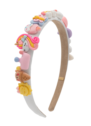 Bari Lynn Fun Charm Satin Headband