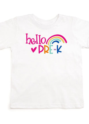 Sweet Wink Hello Pre-K Short Sleeve T-Shirt - White