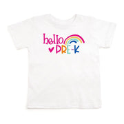 Sweet Wink Hello Pre-K Short Sleeve T-Shirt - White