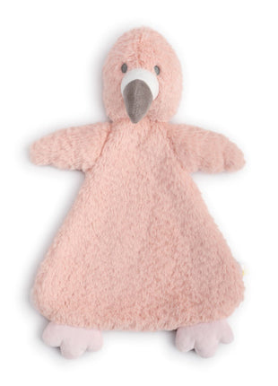 Demdaco Finley Flamingo Rattle Blankie Front