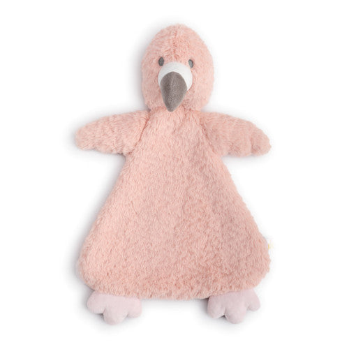 Demdaco Finley Flamingo Rattle Blankie Front