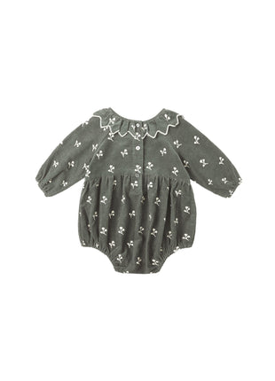 Rylee & Cru Freya Romper || Blossom Embroidery Back