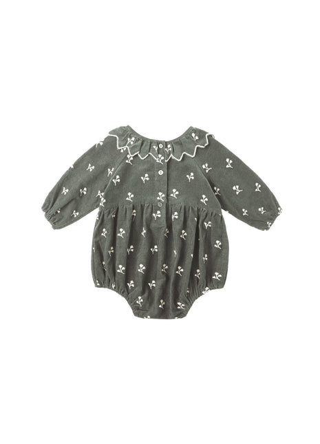 Rylee & Cru Freya Romper || Blossom Embroidery Back