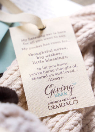Demdaco Blessings to You Brown Giving Bear - 11in