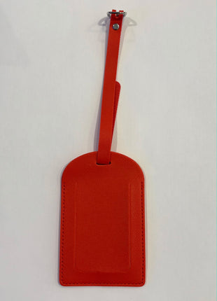 Love And Repeat Classic Solid Color Luggage Tag - Red