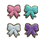 Becco Bags Chenille Bow Patches (Pack of 4)