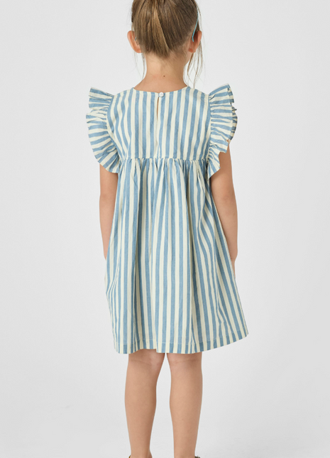 Sarita Dress - Blue Stripe