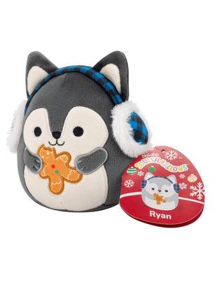 License 2 Play Toys Squishmallows 5" Holiday Plush Asst in 12pc Display - Husky/Ryan